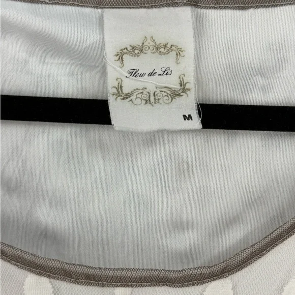 Fleur de Lis Layered Mixed-Print Boho Art Tunic Dress Floral & Polka Dot - Picture 10 of 11